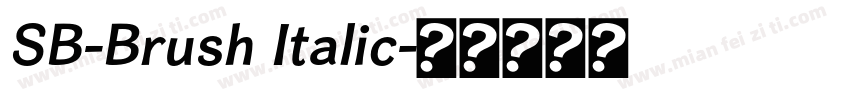 SB-Brush Italic字体转换